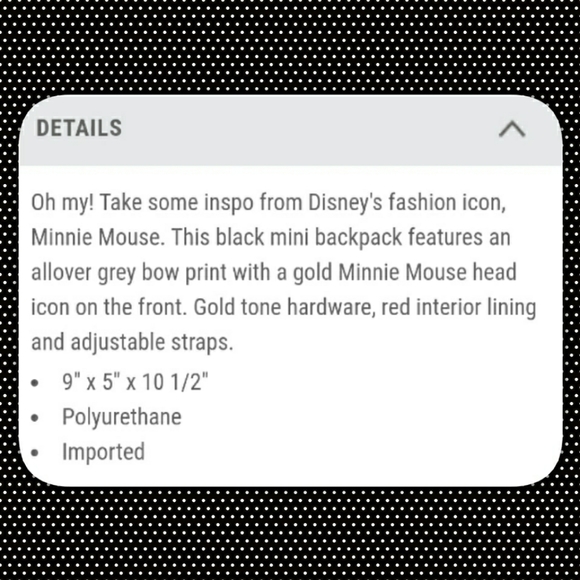 Loungefly Disney Minnie Mouse Icon Mini Backpack - Picture 2 of 8